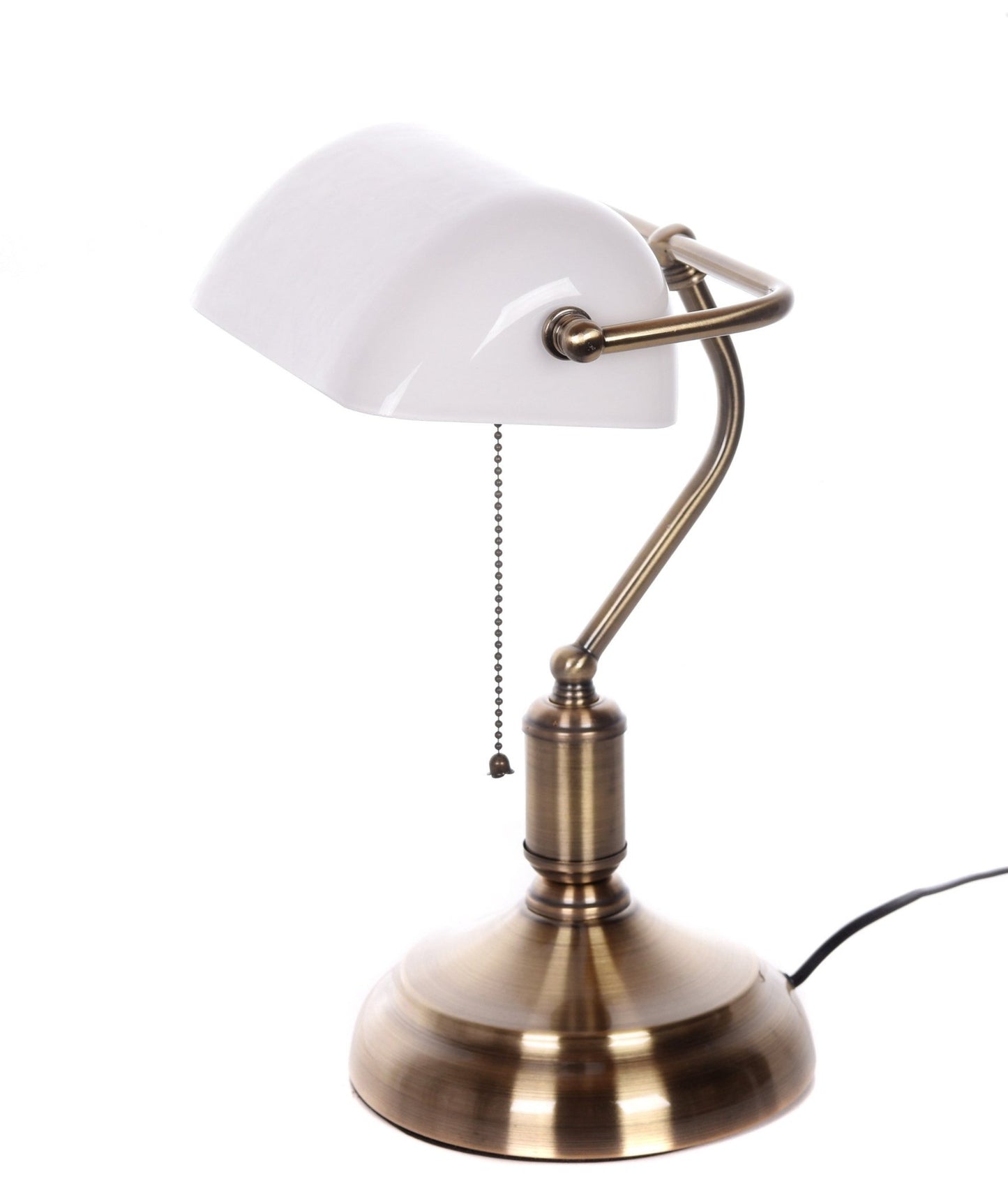 CLASSIC BANKER DESK LAMP WHITE BANKER CLASSIC - LuminaLux