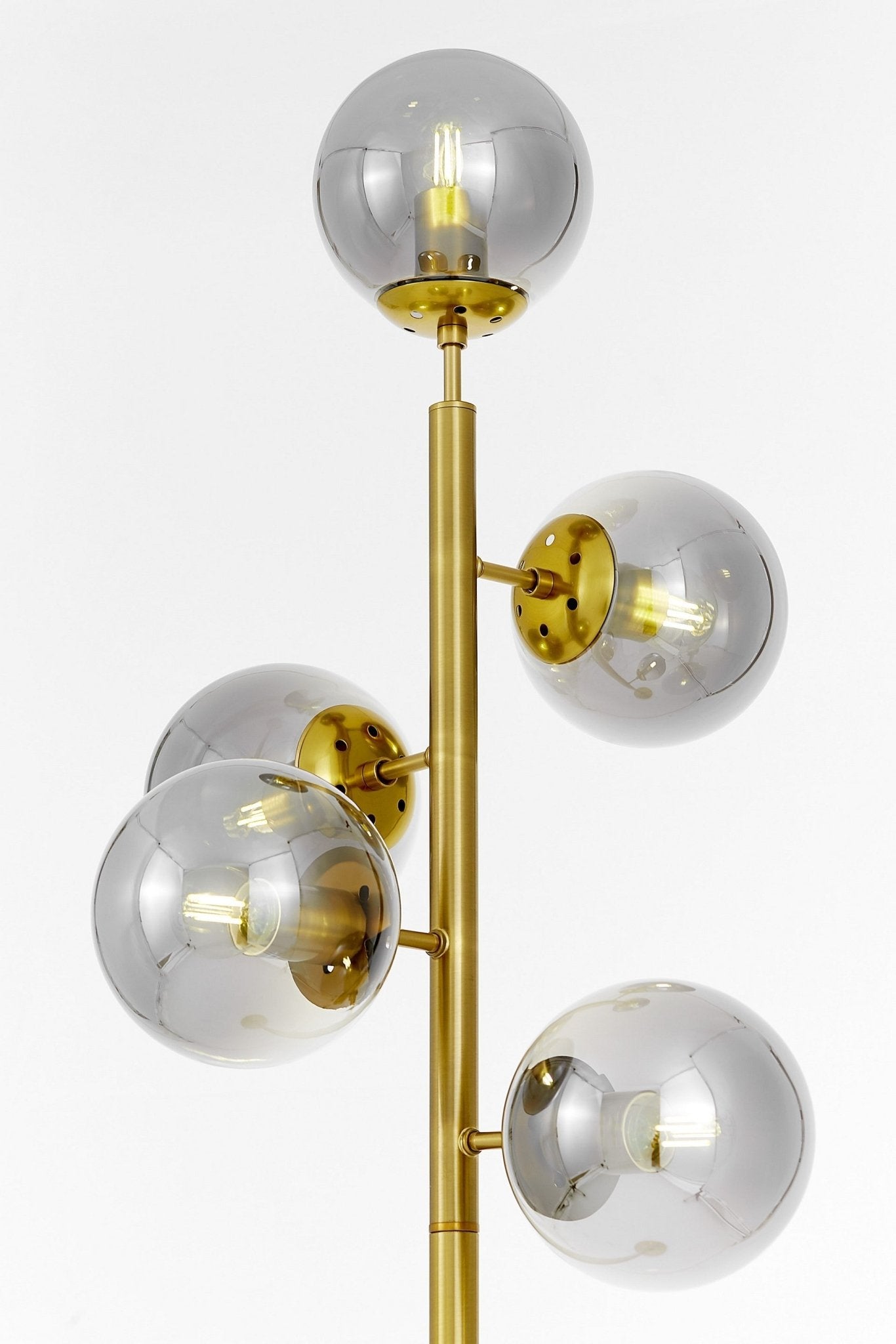 FLOOR STANDING LAMP BRASS CEREDO W5 - LuminaLux