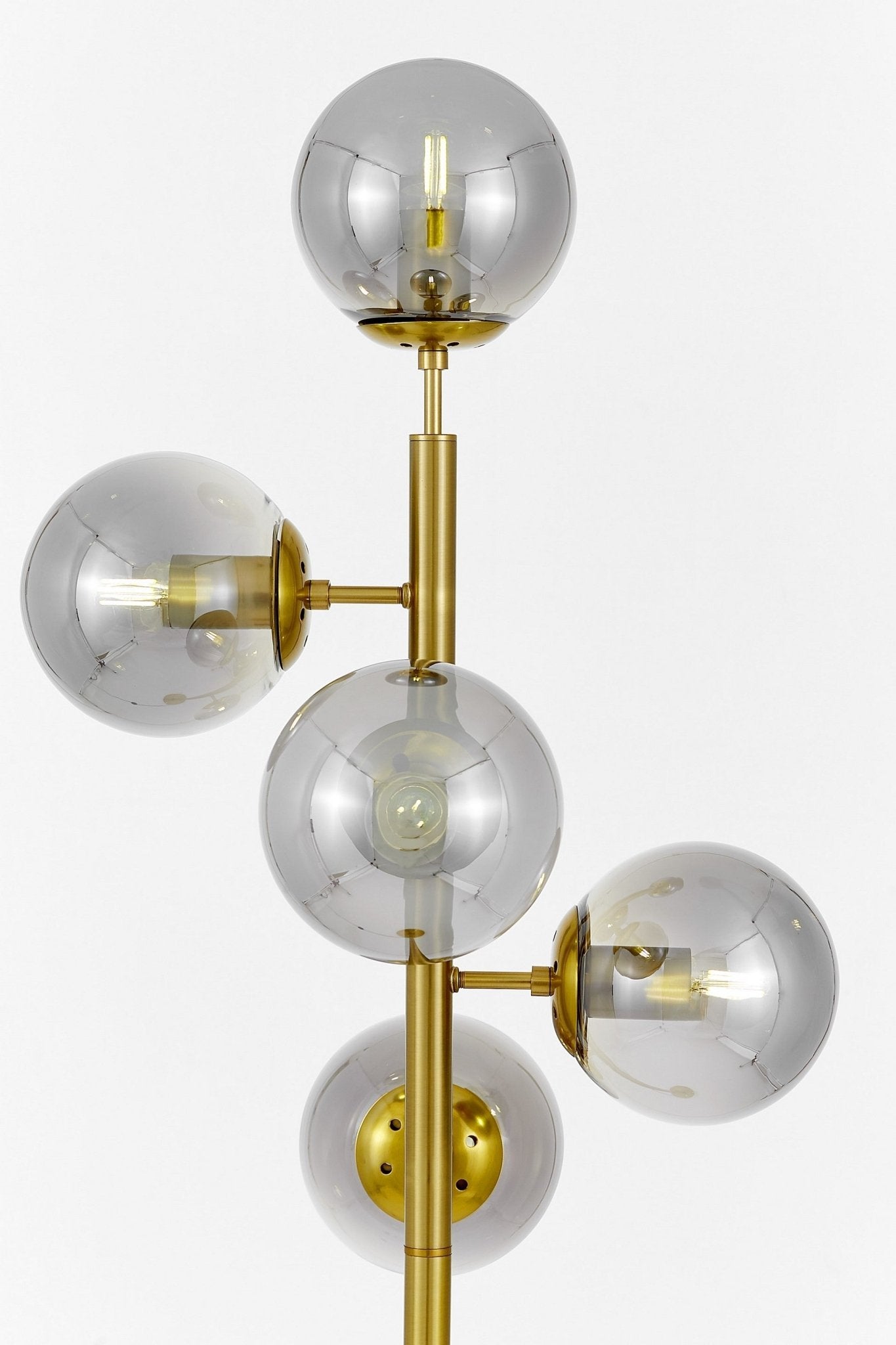 FLOOR STANDING LAMP BRASS CEREDO W5 - LuminaLux
