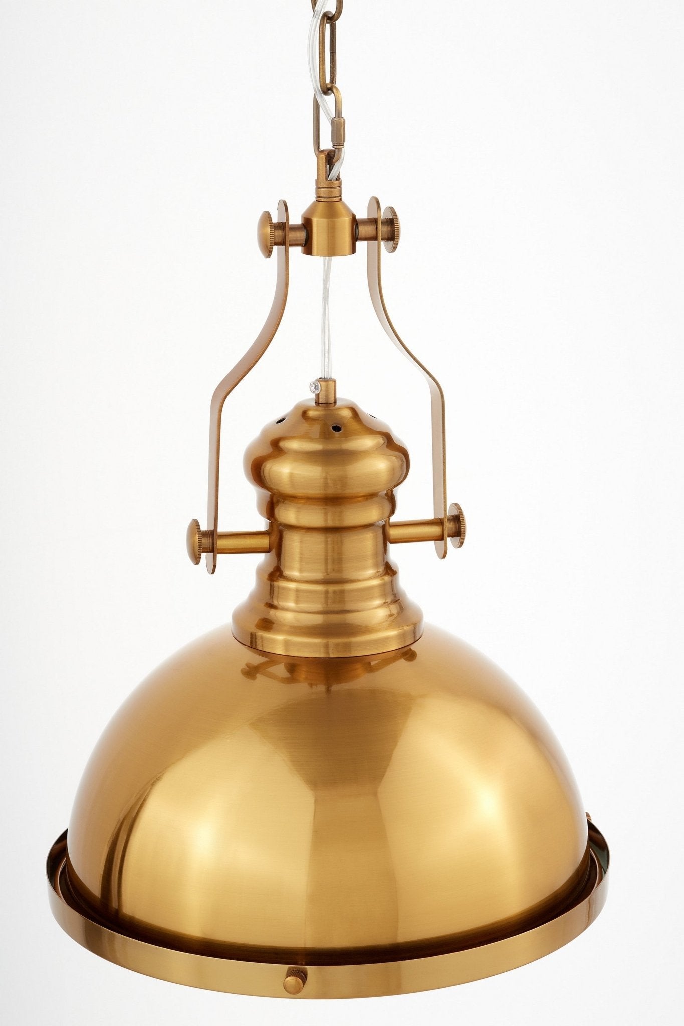 INDUSTRIAL LOFT BRASS PENDANT LAMP ETTORE - LuminaLux