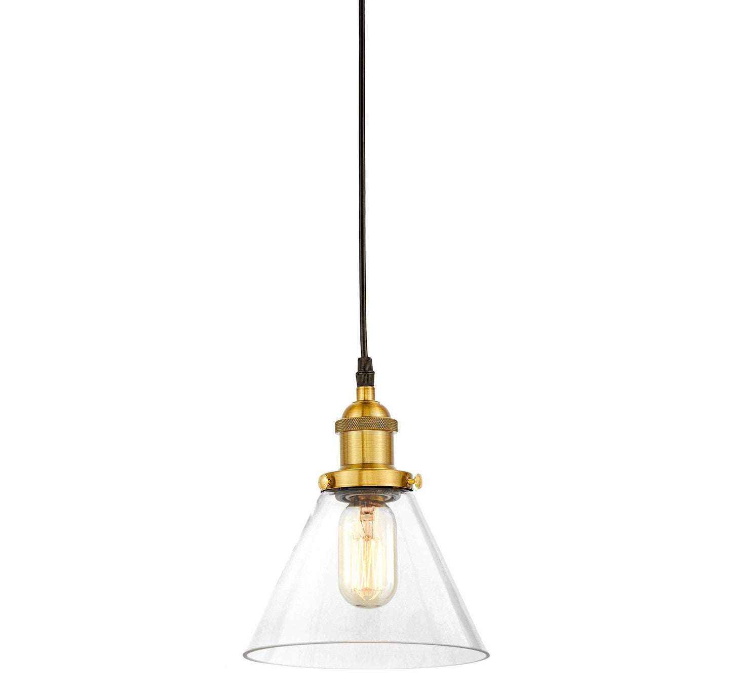 LOFT BRASS PENDANT LAMP NUBI W1 - LuminaLux
