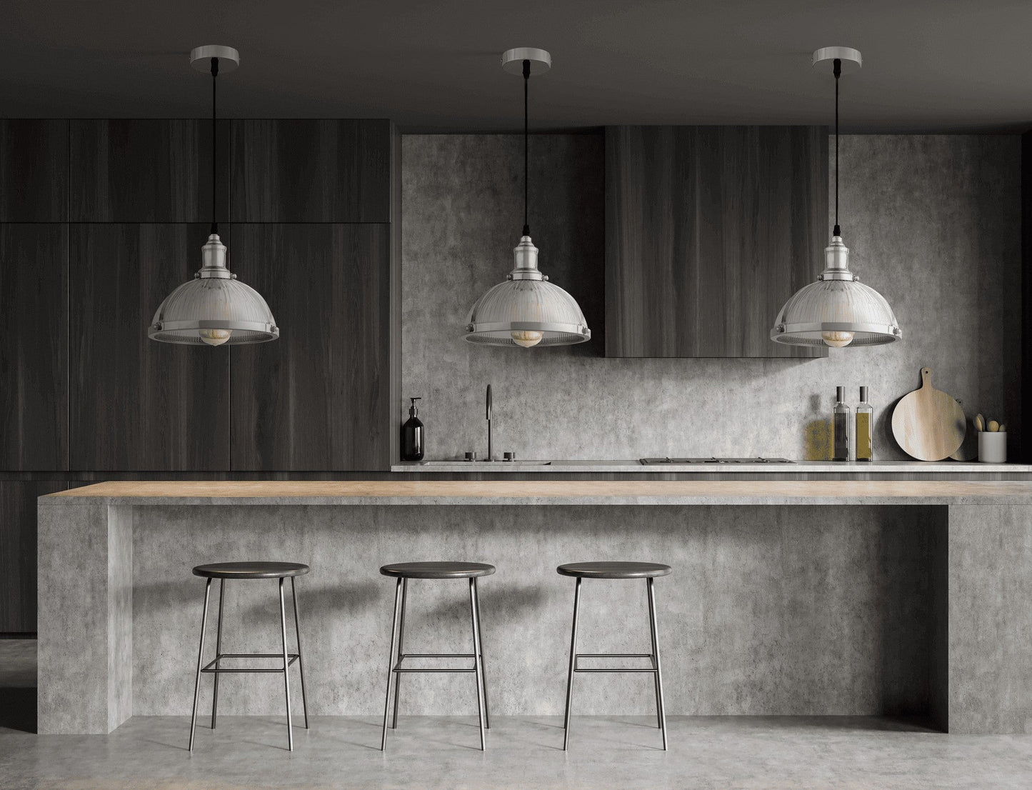 LOFT CHROME BRICO PENDANT LAMP - LuminaLux