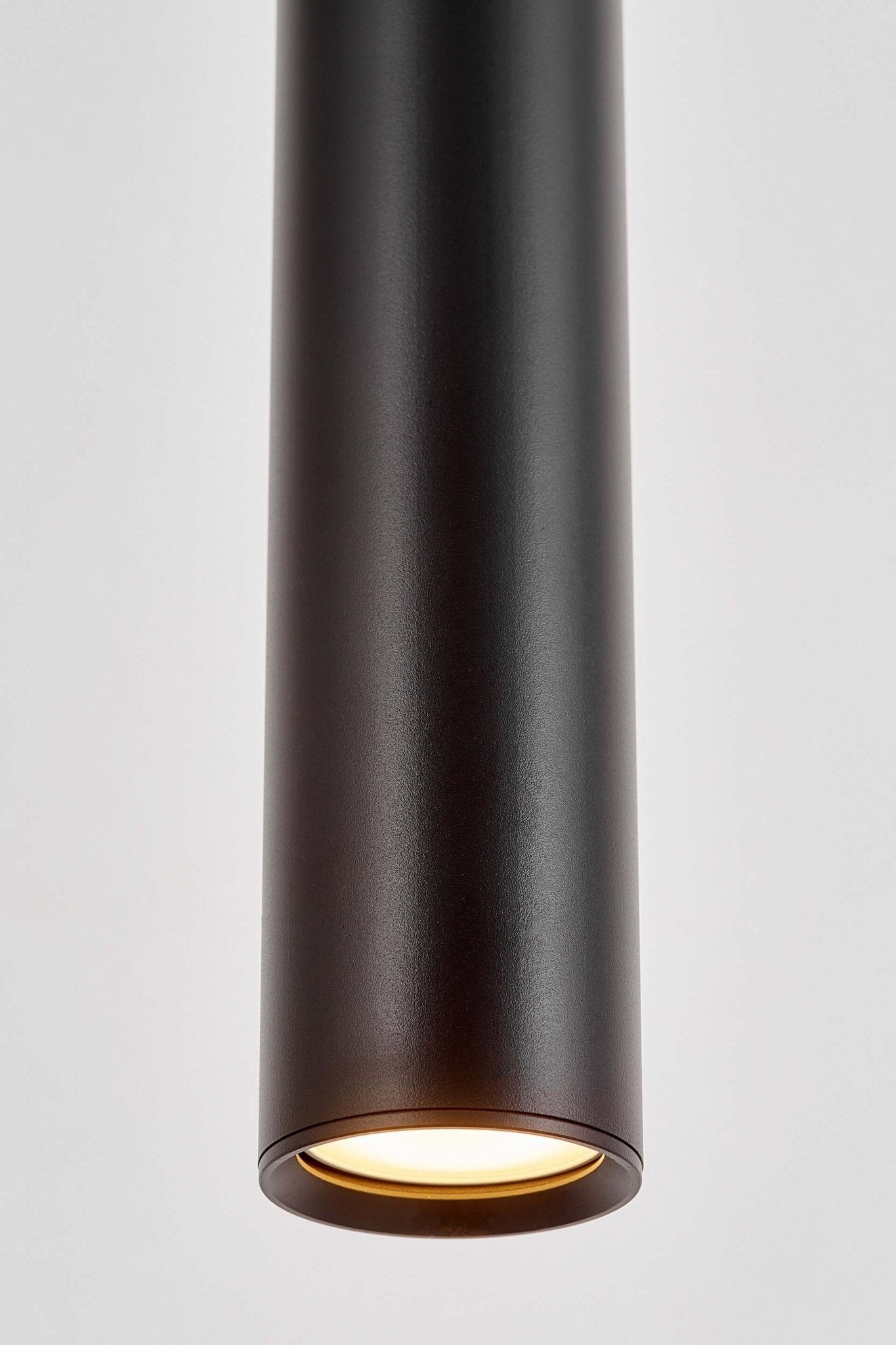 MODERN BLACK TUBE PENDANT LAMP LINEO W1 - LuminaLux