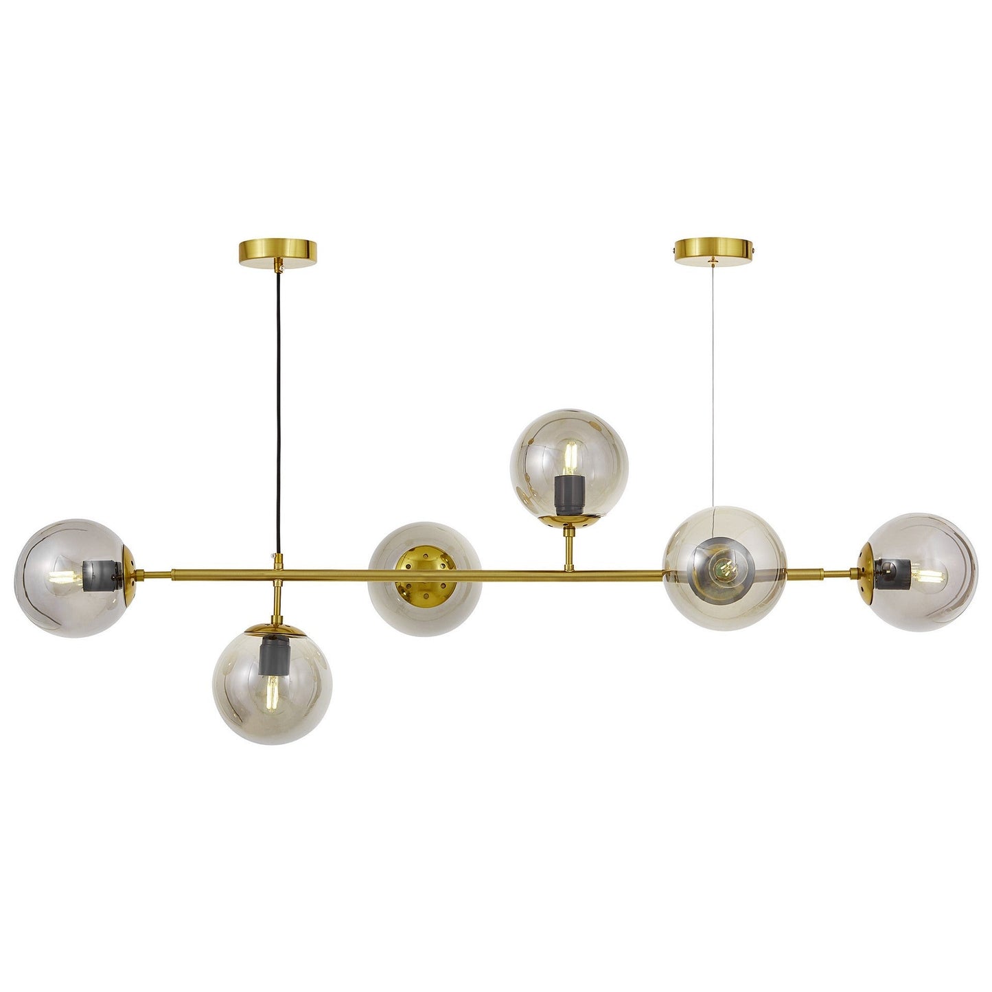 MODERN BRASS PENDANT LAMP CEREDO W6 - LuminaLux