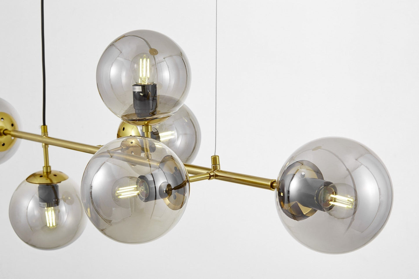 MODERN BRASS PENDANT LAMP CEREDO W6 - LuminaLux