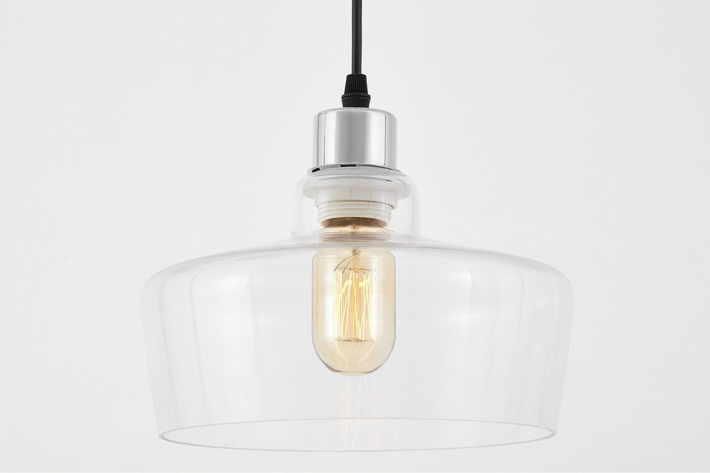 MODERN CHROME MORO PENDANT LAMP 1D - LuminaLux