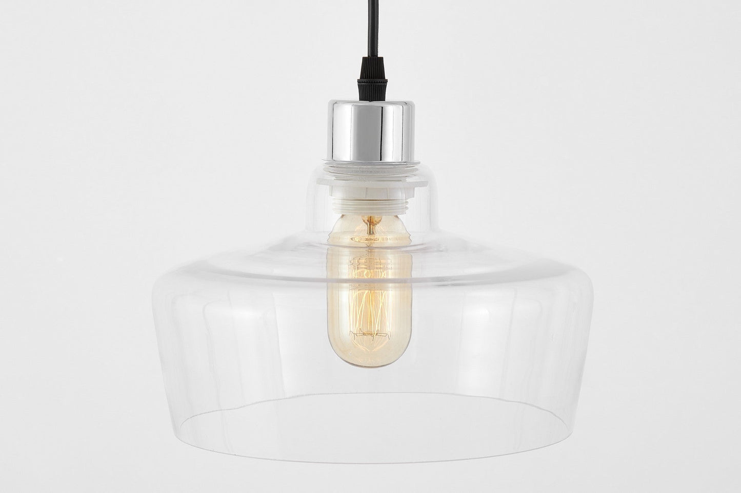 MODERN CHROME MORO PENDANT LAMP 1D - LuminaLux