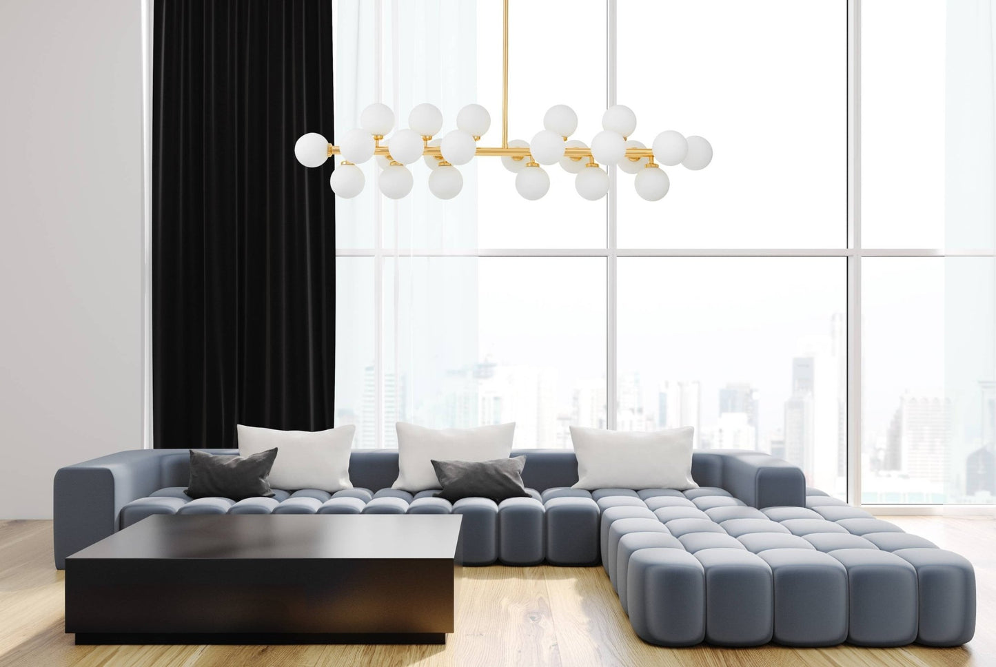 MODERN GOLD PETRICA PENDANT LAMP W24 - LuminaLux