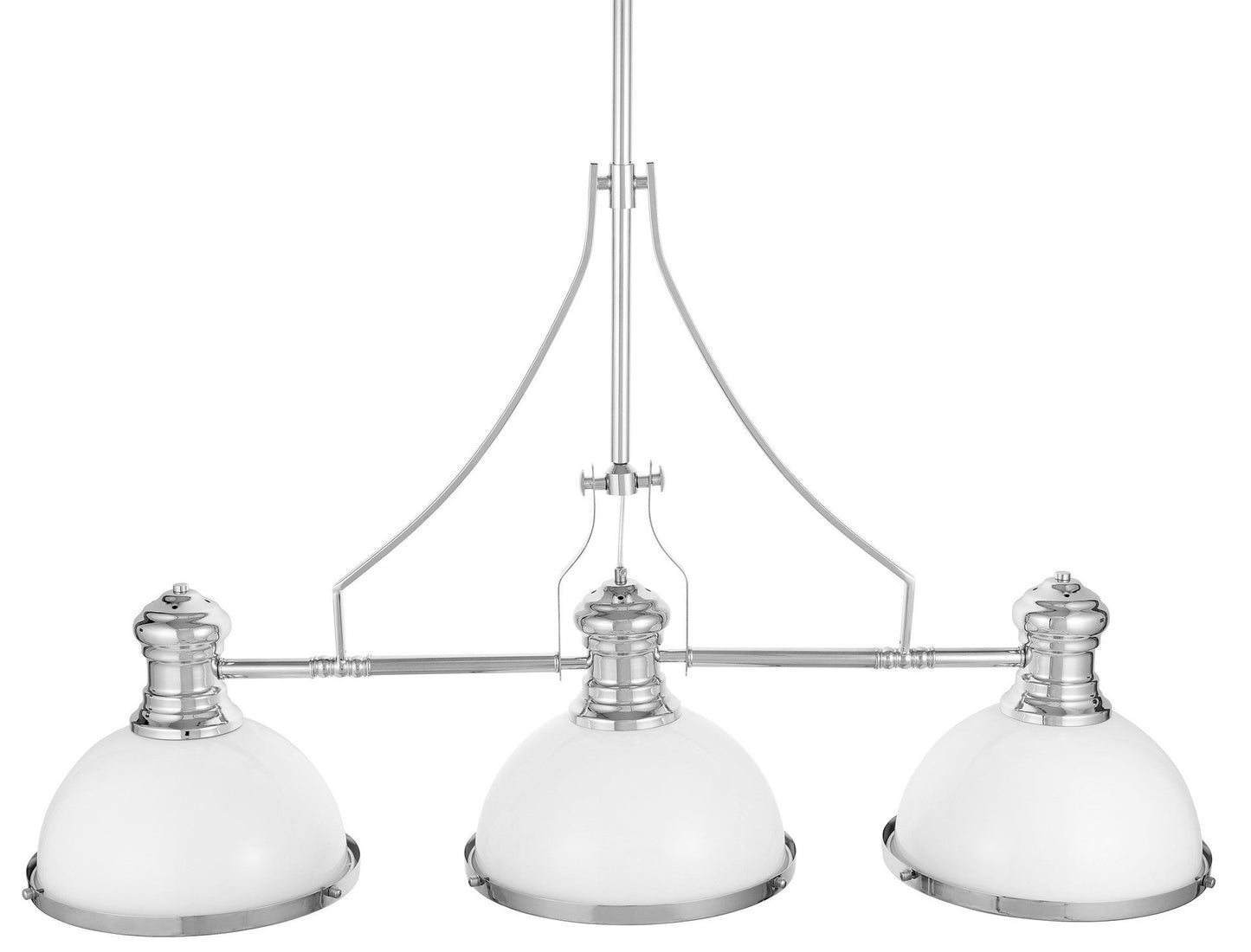 MODERN INDUSTRIAL PENDANT LAMP WHITE ETTORE W3 - LuminaLux