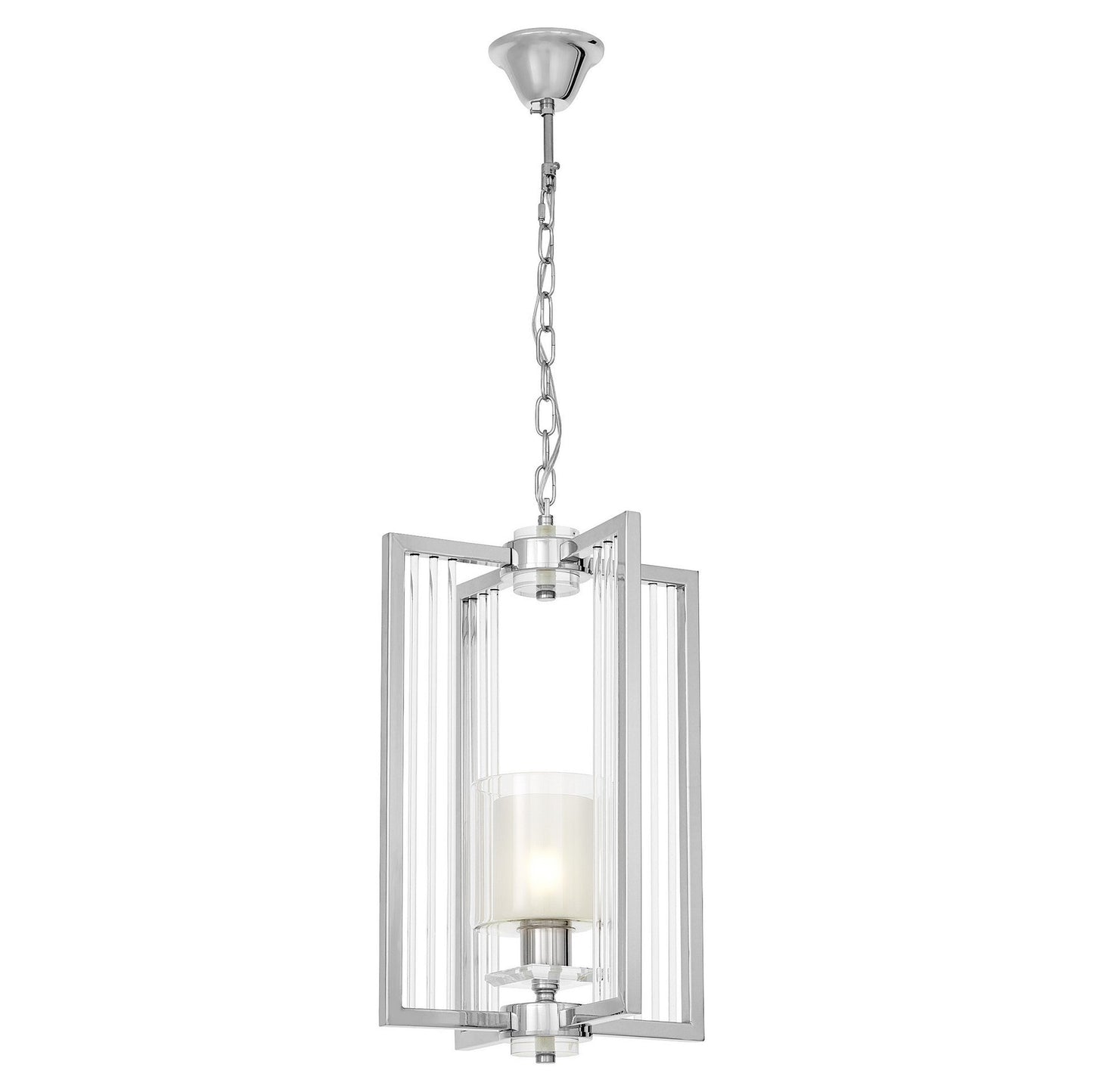 MODERN LOFT CHROME PENDANT LAMP MANHATTAN W1 - LuminaLux