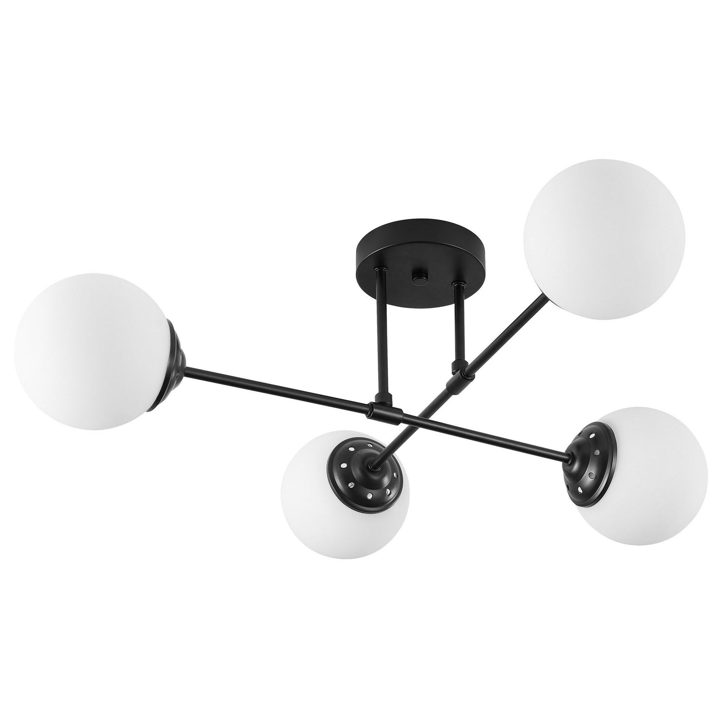 MODERN PENDANT CEILING LAMP BLACK FINO W4 - LuminaLux