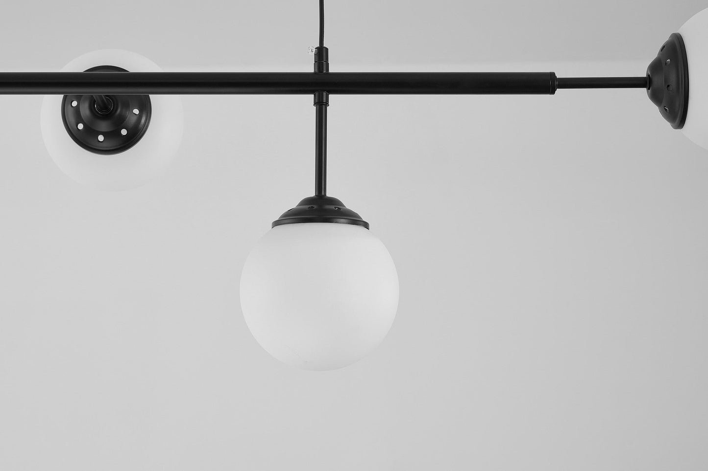 MODERN PENDANT LAMP BLACK FINO W6 - LuminaLux