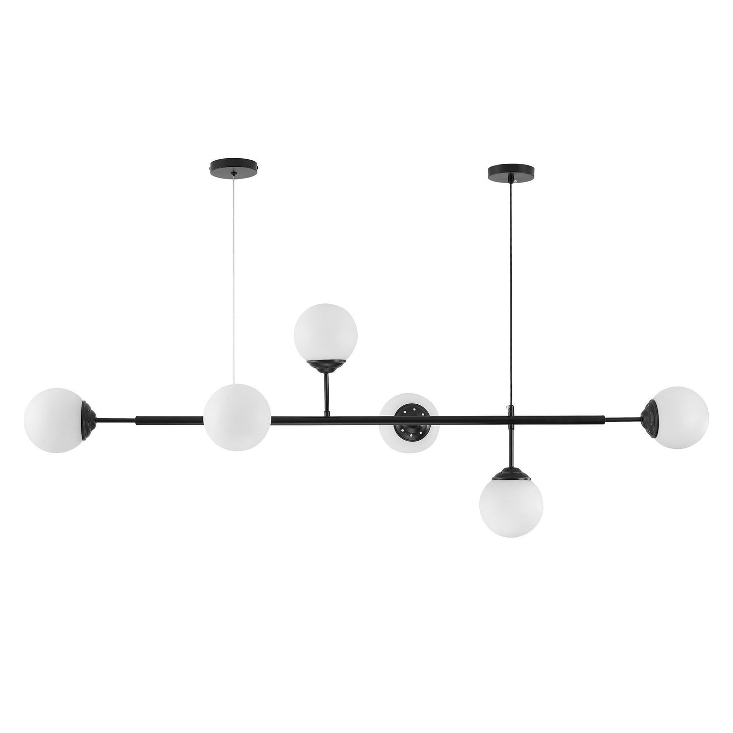 MODERN PENDANT LAMP BLACK FINO W6 - LuminaLux