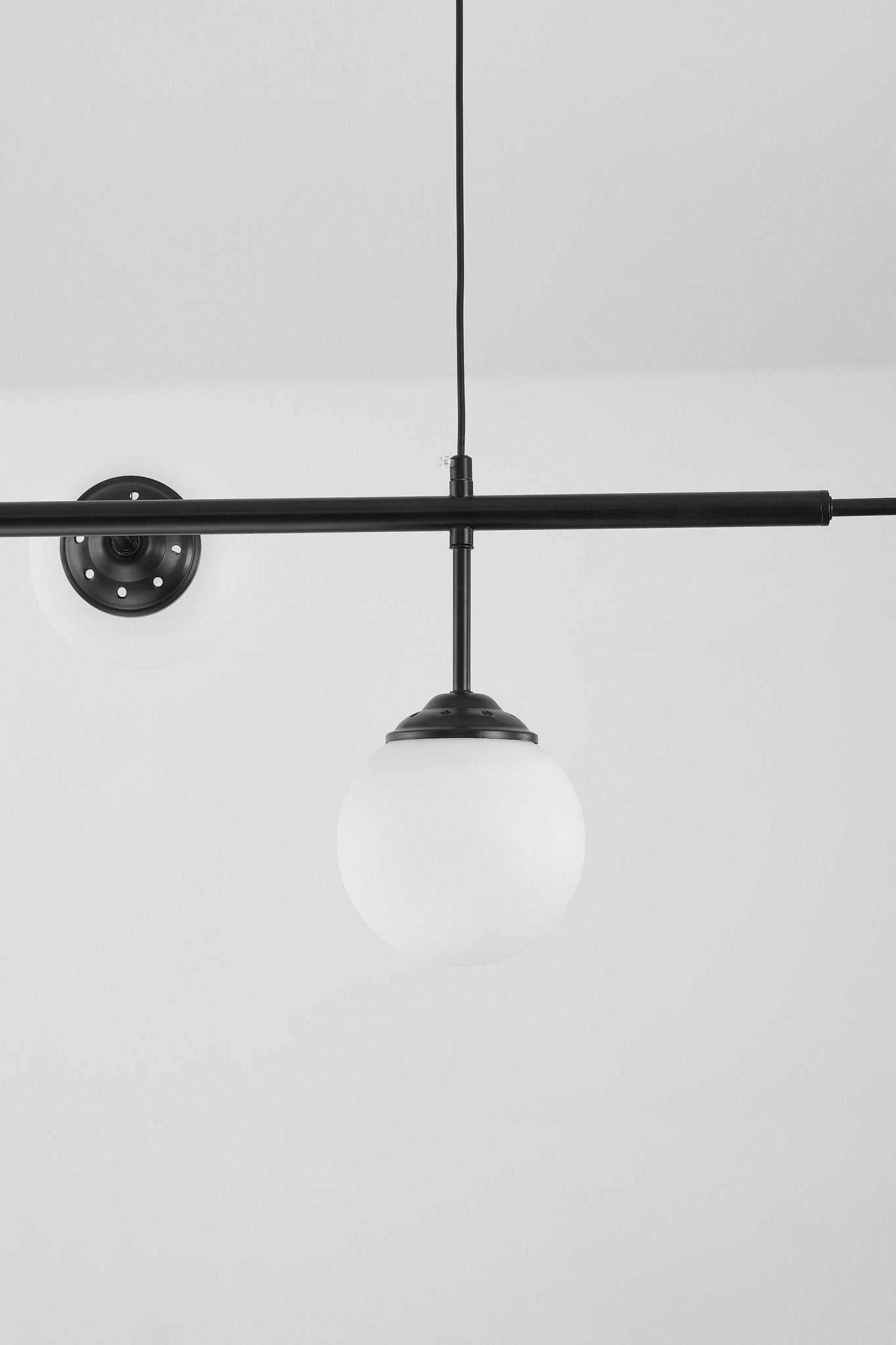 MODERN PENDANT LAMP BLACK FINO W6 - LuminaLux