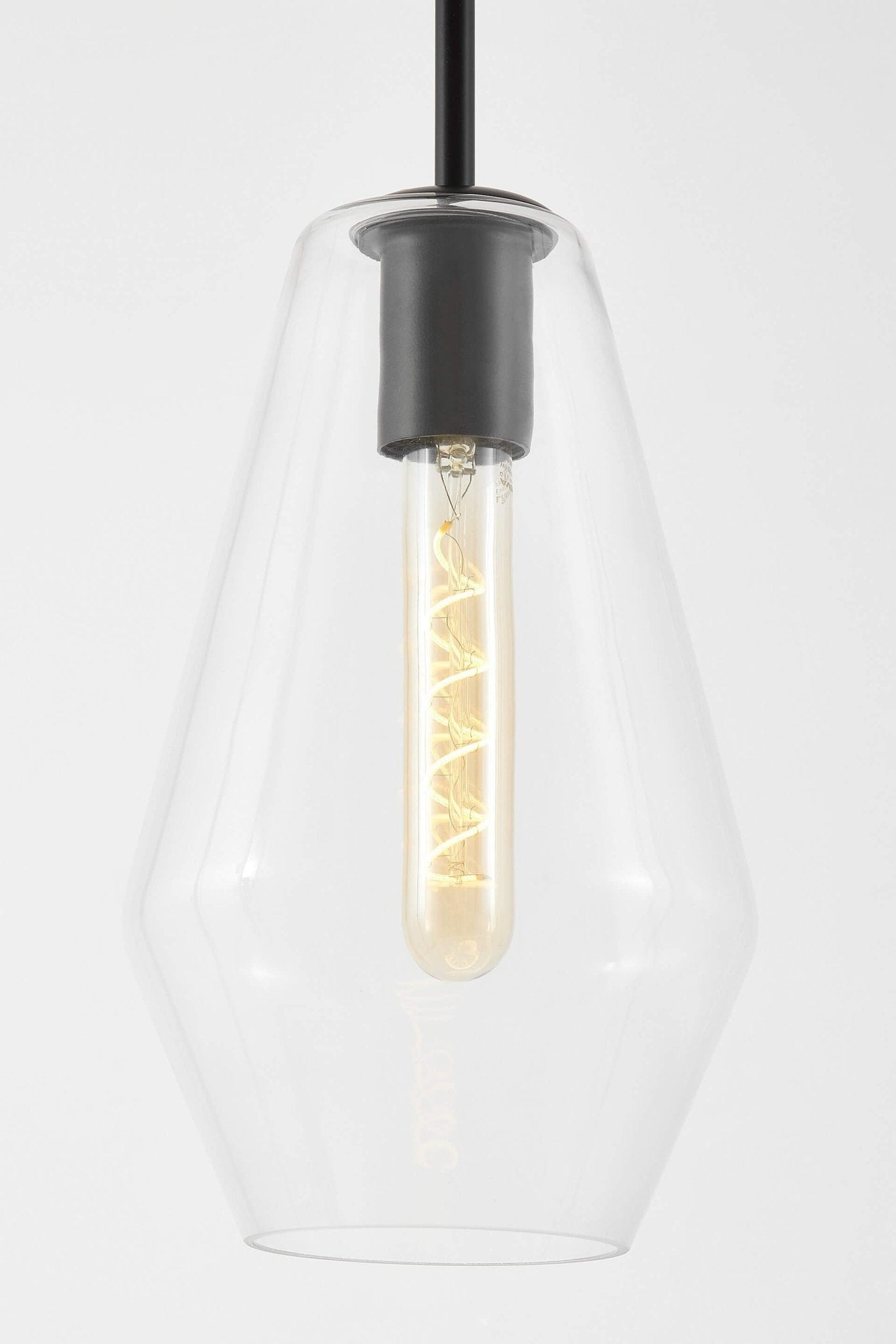 MODERN PENDANT LAMP BLACK SHARD W1 - LuminaLux
