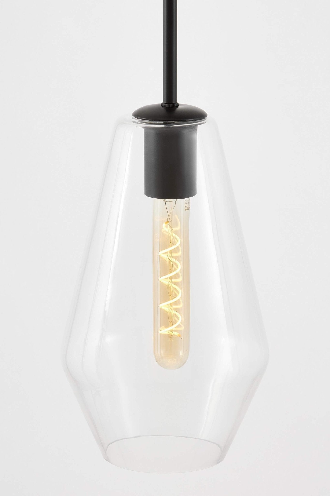 MODERN PENDANT LAMP BLACK SHARD W1 - LuminaLux