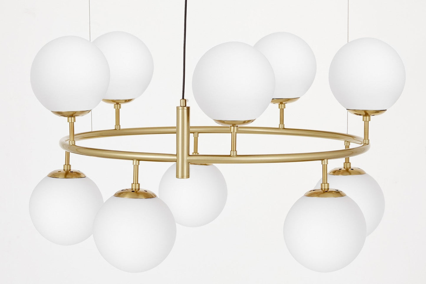 MODERN WHITE BRASS PENDANT LAMP CEREDO NEO W10 - LuminaLux