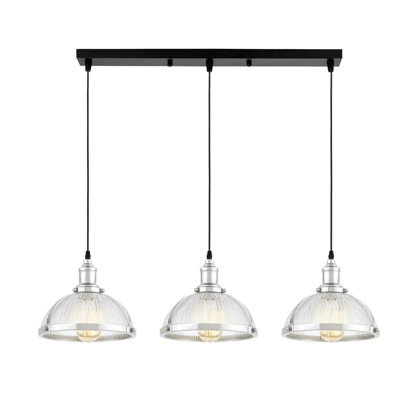 TRIPLE LOFT CHROME PENDANT LAMP BRICO W3 PRO - LuminaLux