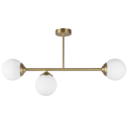MODERN PENDANT CEILING LAMP BRUSHED GOLD FINO W3