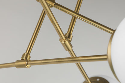 MODERN PENDANT CEILING LAMP BRUSHED GOLD FINO W6