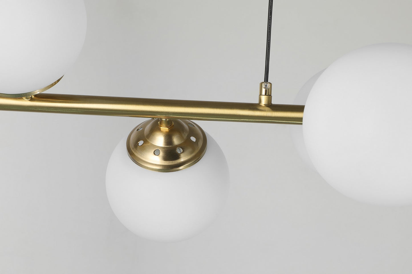 MODERNE PENDELLEUCHTE GOLD GEBÜRSTET FINO W8 