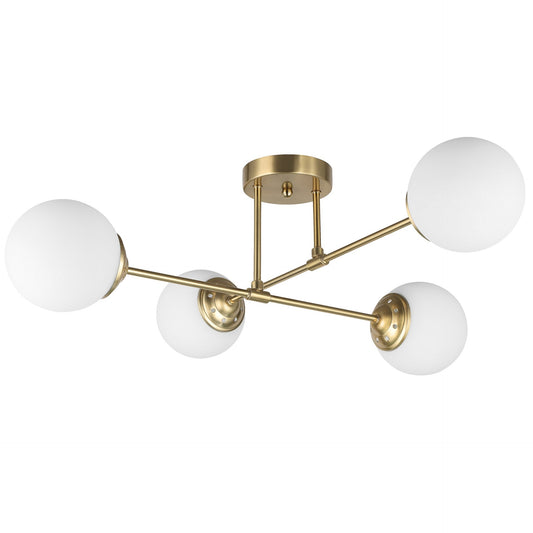 MODERNE HÄNGELEUCHTE IN GEBÜRSTETEM GOLD FINO W4