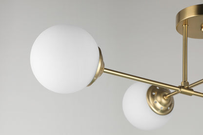 MODERNE HÄNGELEUCHTE IN GEBÜRSTETEM GOLD FINO W4