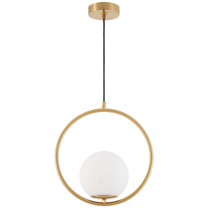 MODERN PENDANT LAMP BRUSHED GOLD VERO 1A