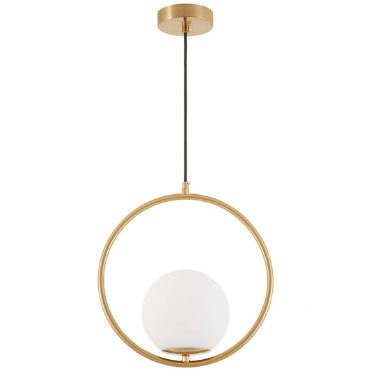 MODERNE PENDELLEUCHTE GOLD GEBÜRSTET VERO 1A