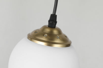 MODERN TRIPLE PENDANT LAMP BRUSHED GOLD FINO W3