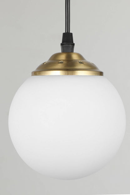 MODERN TRIPLE PENDANT LAMP BRUSHED GOLD FINO W3