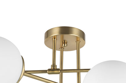 MODERN PENDANT CEILING LAMP BRUSHED GOLD FINO W6