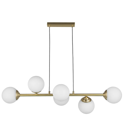 MODERN PENDANT LAMP BRUSHED GOLD FINO W6