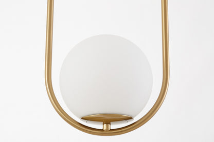 MODERN BRUSHED GOLD PENDANT LAMP VERO 1B