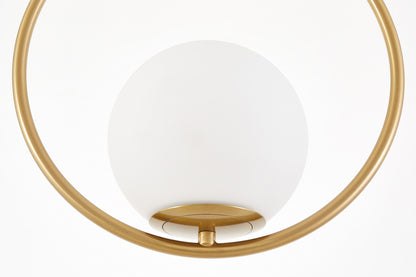 MODERN PENDANT LAMP BRUSHED GOLD VERO 1A