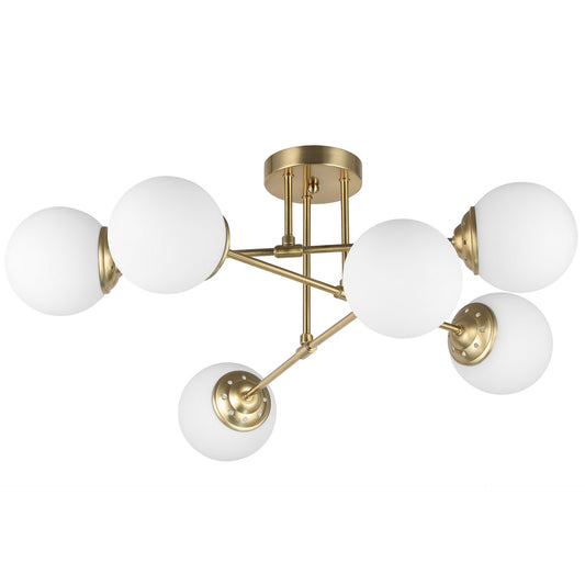 MODERNE HÄNGELEUCHTE IN GEBÜRSTETEM GOLD FINO W6