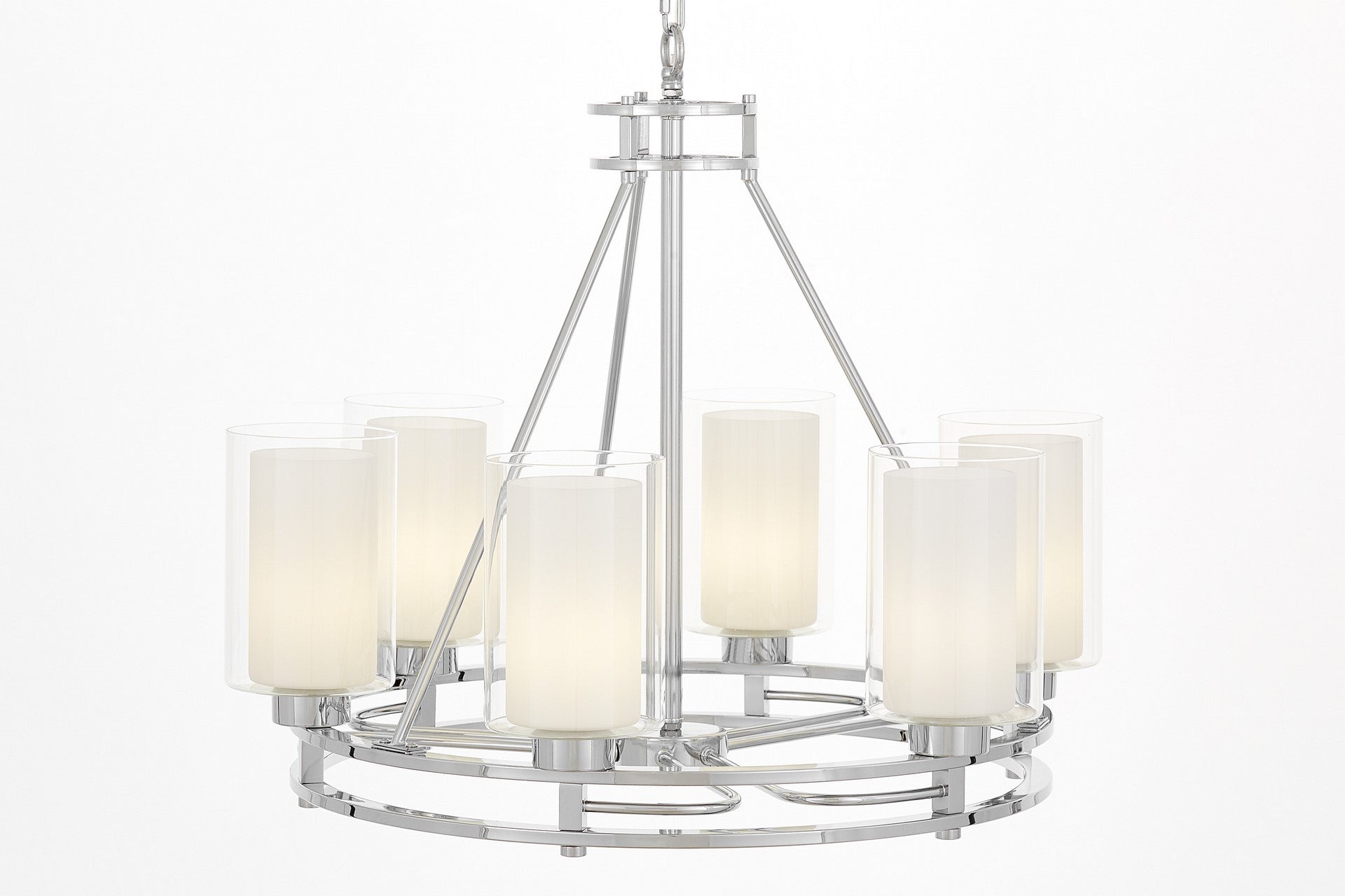 MODERN CHROME PENDANT LAMP MARIETTA W6 - LuminaLux