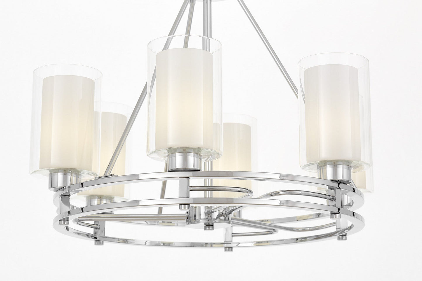 MODERN CHROME PENDANT LAMP MARIETTA W6 - LuminaLux
