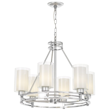 MODERN CHROME PENDANT LAMP MARIETTA W6 - LuminaLux