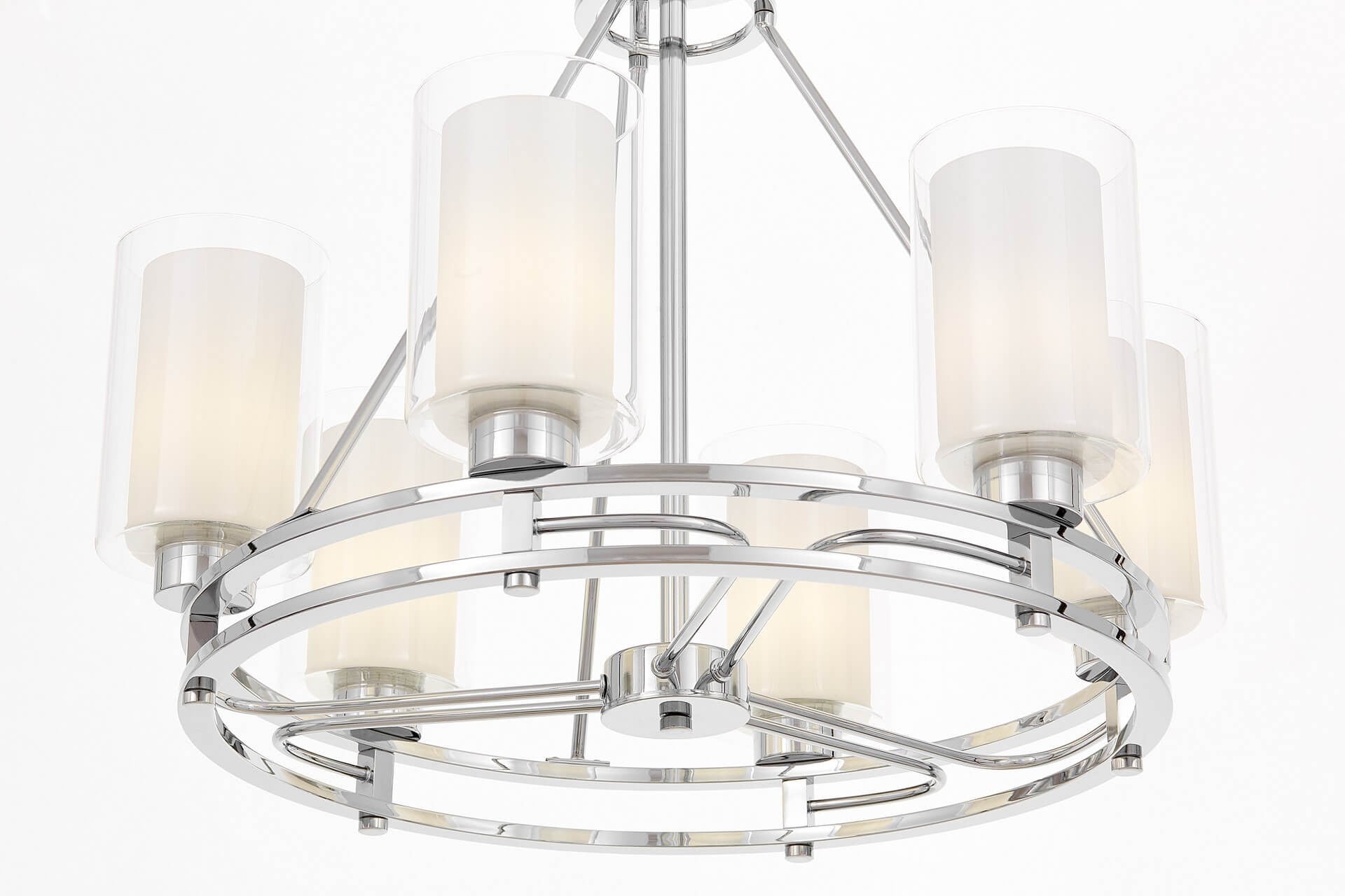 MODERN CHROME PENDANT LAMP MARIETTA W6 - LuminaLux
